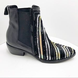 {Free People Collection} Sequin Embellished Chelsea Boots